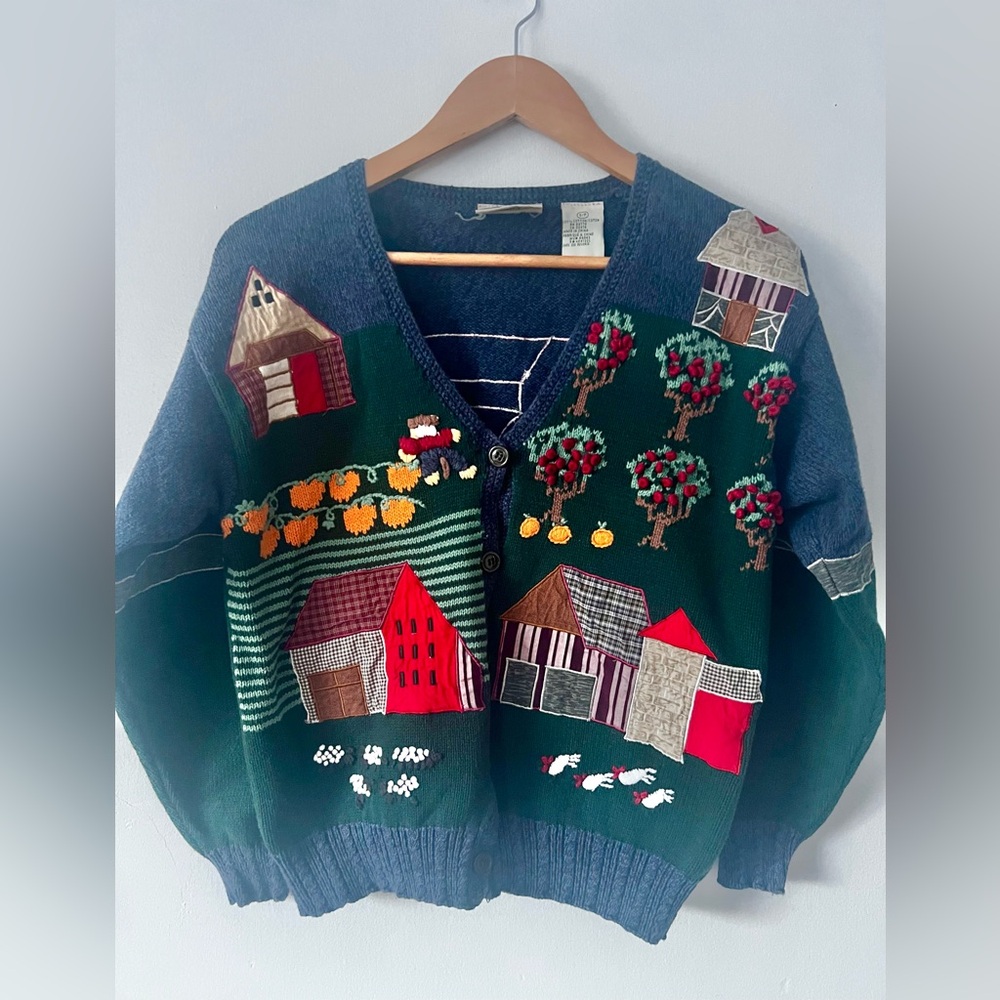 Vintage Northern Reflections Farmhouse Cardigan Sweater